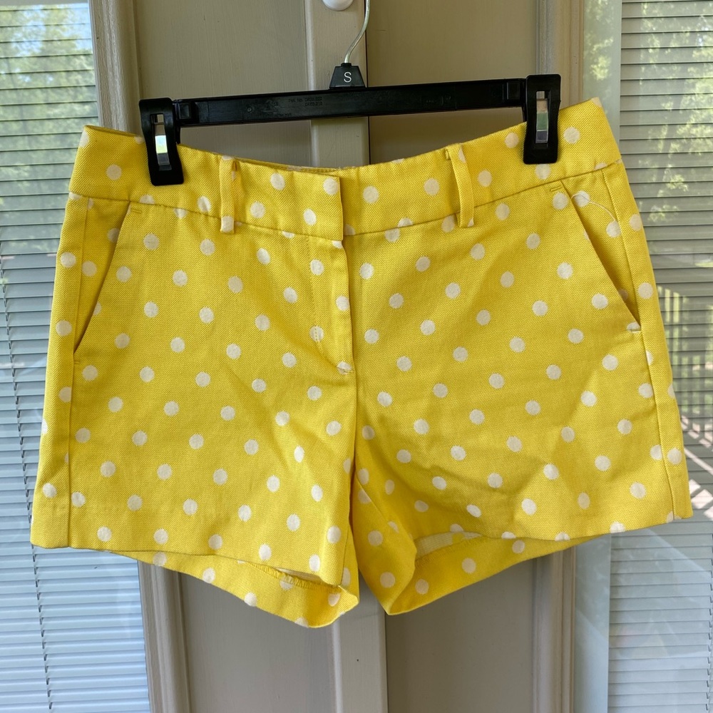 Yellow Polka Dotted Shorts